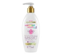 OGX Crème de séchage à l'air libre Coconut Miracle Oil (flacon-pompe de 177 ml) - Crème pour les cheveux à l'huile de noix de coco - pour aider à définir, adoucir et raviver les cheveux