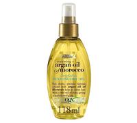 OGX - Huile Sèche Huile d'Argan du Maroc (flacon-pompe de 118 ml) - Huile cheveux réparatrice contre les pointes fourchues et les frisottis - Soin cheveux renforçateur pour tous types de cheveux