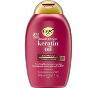 OGX Shampoing à l'huile de kératine (385 ml) - Shampooing fortifiant anti-casse avec huile de kératine pour cheveux abîmés, prévient la casse des cheveux et réduit les pointes fourchues jusqu'à 80%