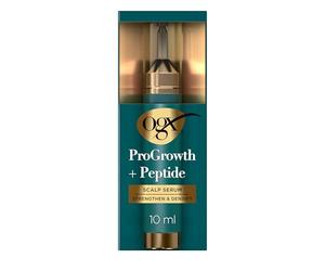 OGX ProGrowth + Peptide Sérum pour cuir chevelu - Renforce et épaissit les racines des cheveux - Hydrate pour un cuir chevelu sain - Favorise la croissance naturelle des cheveux - Réduit la perte de