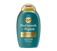OGX ProGrowth Plus Peptide Shampooing clarifiant pour cuir chevelu doux et exfoliant favorise la croissance naturelle des cheveux en éliminant les dépôts, avec 1,5% d'acide mandélique, 385 ml