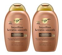Ogx Shampooing Keratine Du Bresil - Cheveux Frises 385ml 2x385 ml