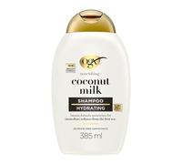OGX - Shampooing Nourrissant Lait de Coco (flacon de 385 ml) - Soin capillaire hydratant pour cheveux secs - Shampoing sans sulfate pour une douceur immédiate