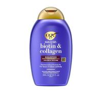 OGX Shampooing Volumateur Biotine & Collagène, Effet 72h, flacon de 385 ml | Soin capillaire avec une formule infusée de nutriments, Shampooing sans sulfate pour plus de 72 heures de volume