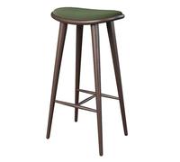 OGYJMSFN Tabourets Bar Backless Wooden Dining Chairs Bar Stools for Kitchen Islands Areas No Assembly Needed Gray Finish Stylish Space Saving Design(Green,55cm)