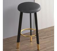 OGYJMSFN Tabourets Bar Bar Stools Upholstered in Waxed Leather with Wooden Structure Counter Height Dining Chairs Without Arms for Kitchen(Color 8,H60cm)