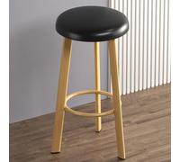 OGYJMSFN Tabourets Bar Bar Stools Upholstered in Waxed Leather with Wooden Structure Counter Height Dining Chairs Without Arms for Kitchen(Color 17,H60cm)