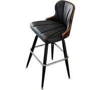 OGYJMSFN Tabourets Bar Comptoir for Tabouret de Style îlot de Cuisine, Coussin en PU, Tabouret de Bar, chaises de Bar rembourrées avec Repose-Pieds arrière(71cm)