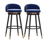 OGYJMSFN Tabourets Bar Lot de 2 comptoirs pivotants Hauteur S avec Dossier Cadre en métal for Bar Salle à Manger(2pcs,29.5in)