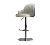 OGYJMSFN Tabourets Bar Pivotant réglable 1pc S avec Repose-Pieds arrière Coussin épais Hauteur de comptoir S 54-79cm Gris foncé