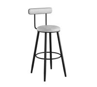 OGYJMSFN Tabourets Bar Stylish Green Bar Stools with Backrest Height Adjustable Counter Chairs for Kitchen Islands Restaurants Comfortable Seating Home Dining(White)