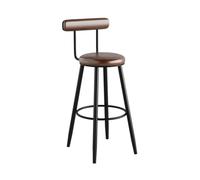 OGYJMSFN Tabourets Bar Stylish Green Bar Stools with Backrest Height Adjustable Counter Chairs for Kitchen Islands Restaurants Comfortable Seating Home Dining(Brown)