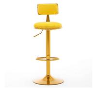 OGYJMSFN Tabourets Bar Tabouret de Bar pivotant à Hauteur réglable, Chaise de comptoir rembourrée en Velours avec Pieds en métal for Bar, Restaurant, Bistro, tabourets de Bar(B)