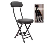 OGYJMSFN Tabourets Bar Tabouret de Bar Pliable avec Dossier for Cuisine, Coussin Rond, Compact et Peu encombrant, Chaise de Petit-déjeuner, Salle à Manger, Salon, Bureau, Balcon, Tout