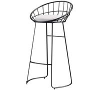 OGYJMSFN Tabourets Bar Tabourets de Bar de comptoir for îlot de Cuisine, Chaise de Mode Nordique en Fer forgé, Tabouret Haut décontracté for café et réception(Sitting 75cm)