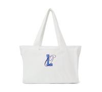 OH APRIL Cabas 'Anni' bleu / blanc cassé, Taille One Size