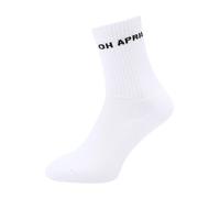 OH APRIL Chaussettes 'Steffi' noir / blanc, Taille 36-38