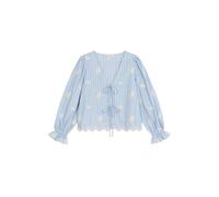 OH APRIL Chemisier 'Ninon' bleu clair / blanc cassé, Taille XL
