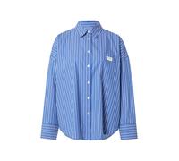 OH APRIL Chemisier 'OH APRIL x LOVE Stories - Hailey' bleu / blanc, Taille S