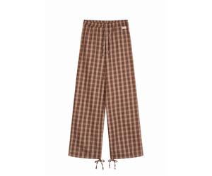 OH APRIL Pantalon 'Elior' marron / moka / blanc, Taille 40