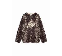 OH APRIL Pull-over 'Moani' écru / marron / noir, Taille XL