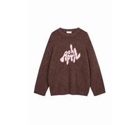 OH APRIL Pull-over 'Moani' marron chiné / rose, Taille XS