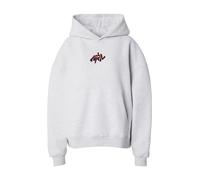 OH APRIL Sweat-shirt 'Boyfriend' gris chiné / bourgogne, Taille S