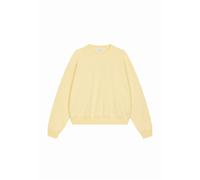 OH APRIL Sweat-shirt 'Coffee' moka / jaune pastel / noir / blanc, Taille XS