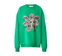 OH APRIL Sweat-shirt 'Good Vibes' citron vert / rose clair / noir, Taille M