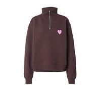 OH APRIL Sweat-shirt 'Pauli' marron / orchidée, Taille XS