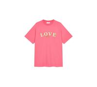 OH APRIL T-shirt 'Love' jaune citron / rose foncé, Taille S