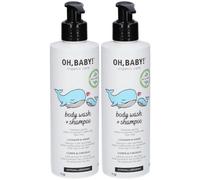 Oh Baby ! Gel douche et shampooing 2en1 Douche 2x250 ml