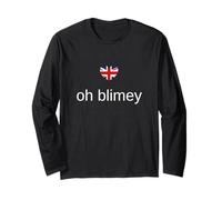 Oh Blimey Shirt Fun British Words Drapeau Union Jack Manche Longue