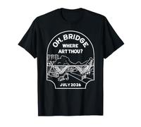 Oh Bridge Where Art Thou Pittsburgh Parkway Fermeture T-Shirt