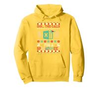 Oh, Cela nécessite Un Pull de Noël Spreadsheet Ugly. Sweat à Capuche, Unisexe pour Adultes, Citron, XXL