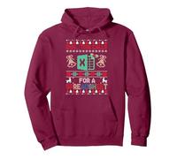 Oh, Cela nécessite Un Pull de Noël Spreadsheet Ugly. Sweat à Capuche, Unisexe pour Adultes, Marron, XL