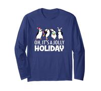 Oh, C'est Une fête Joyeuse, Un drôle de Noël avec Un Pingouin Manche Longue