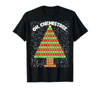 Oh Chemistree Table périodique Arbre de Noël T-Shirt