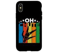 Oh Chute Skydiving Parachutist Skydive Parachuting Skydiver Coque pour iPhone X/XS