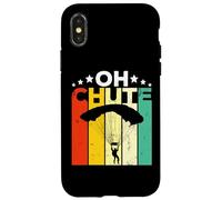 Oh Chute Skydiving Parachutist Skydive Parachuting Skydiver Coque pour iPhone X/XS