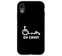 Oh Crap Wheelchair Birthday Handicap Disability Funny Coque pour iPhone XR
