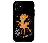 Oh Deer I'm Queer Cute Ballerina Pride Graphic Coque pour iPhone 11