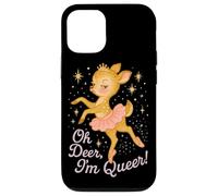 Oh Deer I'm Queer Cute Ballerina Pride Graphic Coque pour iPhone 12/12 Pro