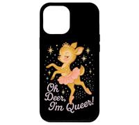 Oh Deer I'm Queer Cute Ballerina Pride Graphic Coque pour iPhone 12 Pro Max