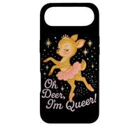 Oh Deer I'm Queer Cute Ballerina Pride Graphic Coque pour iPhone Air