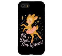 Oh Deer I'm Queer Cute Ballerina Pride Graphic Coque pour iPhone SE (2020) / 7/8