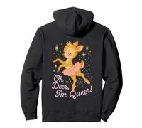 Oh Deer I'm Queer Cute Ballerina Pride Graphic Sweat à Capuche