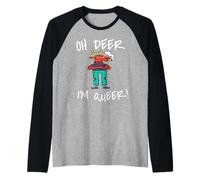 Oh Deer I'm Queer! Punk Rock LGBTQ Pride Lesbienne Gay Manche Raglan