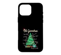 Oh Geometree Math Funny Math Christmas Tree Teacher Coque pour iPhone 16 Pro Max