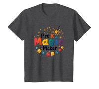 Oh Hey Magic Maker - Cadeau coloré pour Enseignant T-Shirt, Enfant, Chiné Foncé, 12 Ans